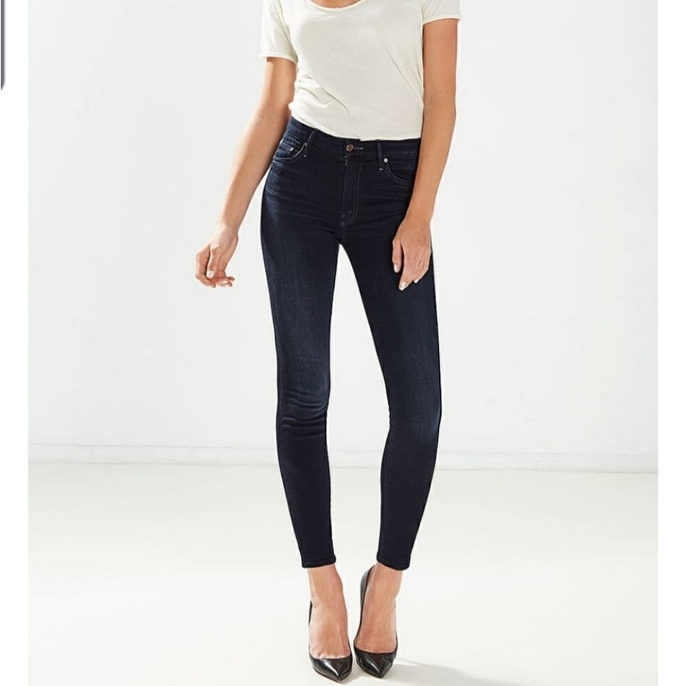 Mother the looker crop coffee tea or me jeans sz24